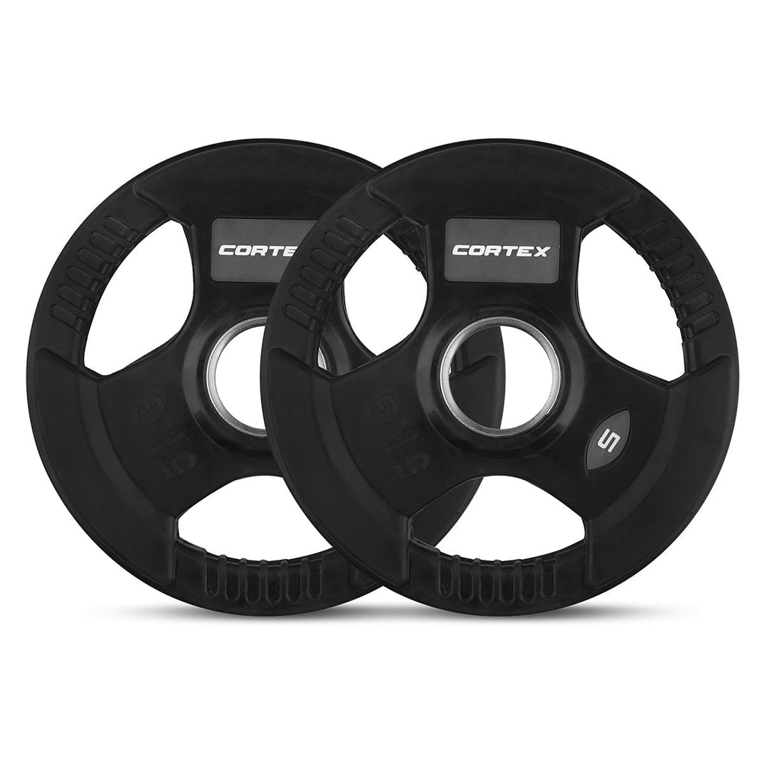 Cortex 35kg Tri-Grip V2 50mm Rubber Olympic Plate Set