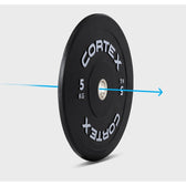 Cortex 5kg Black Series V3 Bumper Plates (2 Pack)