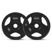 Cortex 80kg Tri-Grip V2 50mm Rubber Olympic Plate Set