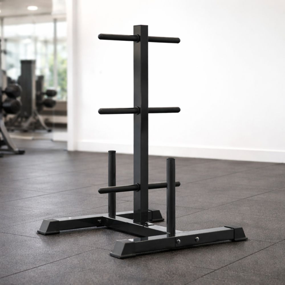 CORTEX 90kg EnduraCast Barbell Weight Set with Weight Tree