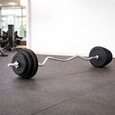 CORTEX 90kg EnduraCast Barbell Weight Set with Weight Tree