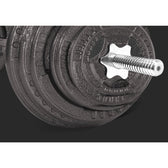 CORTEX 90kg Tri-Grip Standard Barbell Weight Set with Weight Tree 25mm