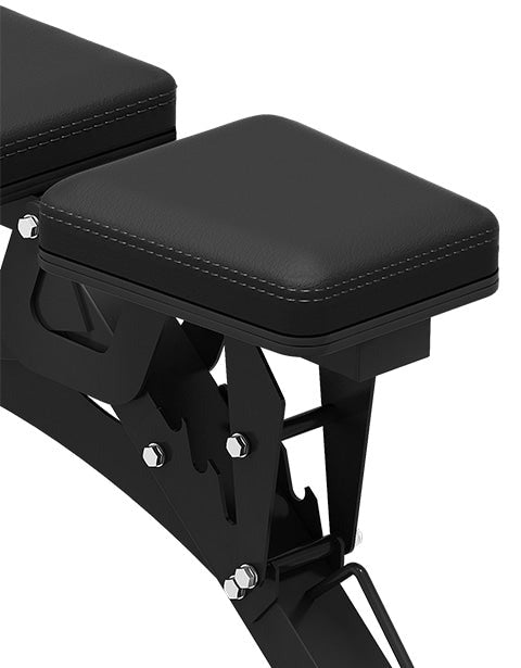CORTEX BN-9 FID Adjustable Exercise Bench featuring a robust black frame and cushioned seat, designed for versatility in strength training and fitness workouts.