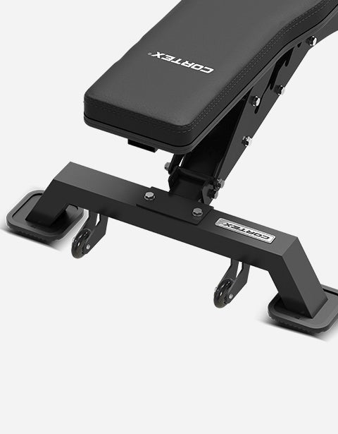 CORTEX BN-9 FID Adjustable Exercise Bench featuring multi-position backrest and padded seat, ideal for strength training and home workouts.