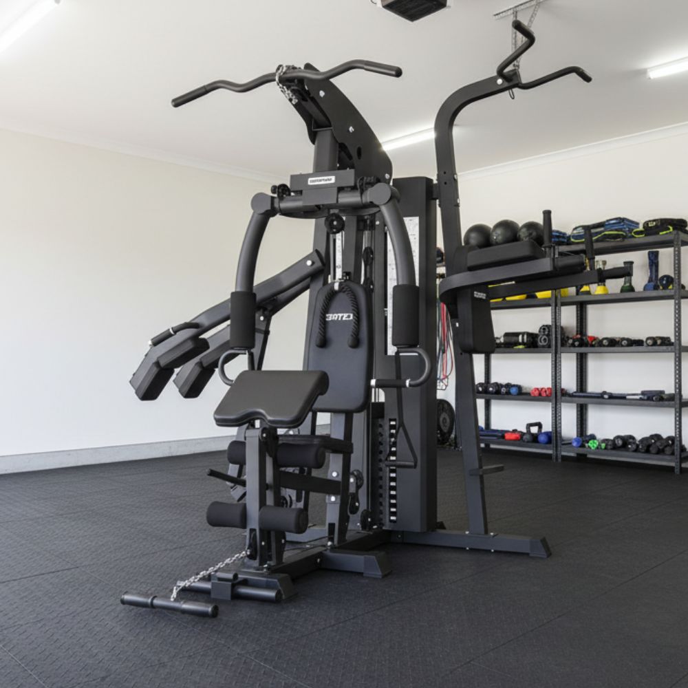 Cortex GS7 Multi-Station Home Gym with Power Tower and Squat Press (73kg or 96kg Weight Stack Options)