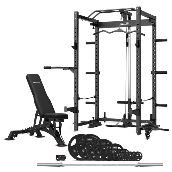 CORTEX PR-4 Foldable Squat & Power Rack Package (Set B) + BN9 FID Benc ...