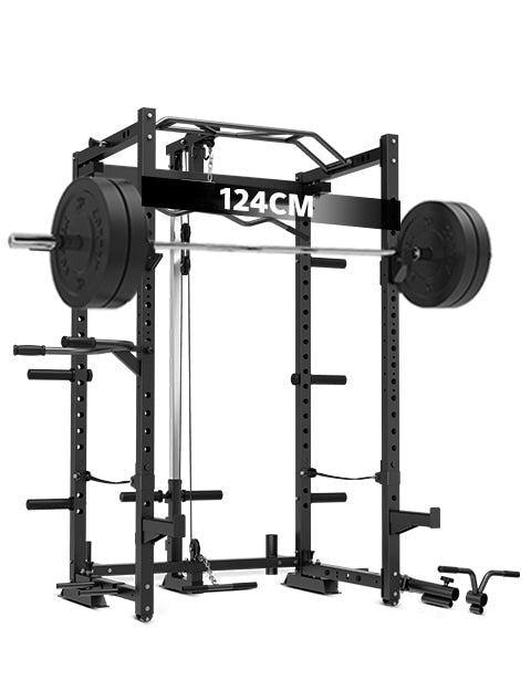 CORTEX PR-4 Foldable Squat & Power Rack Package (Set B) + BN9 FID Bench + 100kg Olympic Tri-Grip V2 Weight & Barbell Set