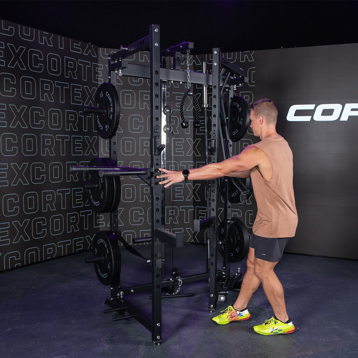 CORTEX PR-4 Foldable Squat Rack Pulley Machine Cardio Online