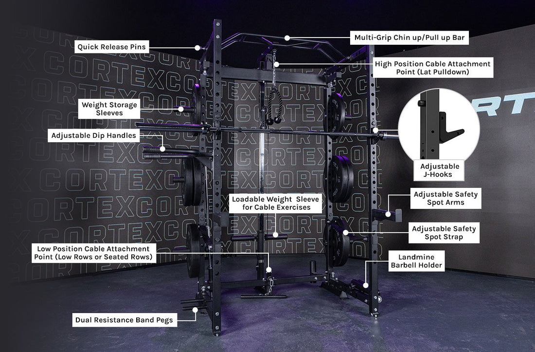CORTEX PR-4 Foldable Squat Rack & Pulley Machine