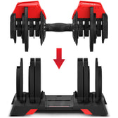 CORTEX Revolock V2 24kg Adjustable Steel All-in-One (Single) Dumbbell + Barbell + Kettlebell