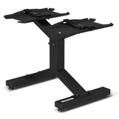 CORTEX Revolock V2 48kg Adjustable All-in-One Dumbbell + Barbell + Kettlebell Set with Stand (24kg Pair)