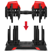 CORTEX Revolock V2 48kg Adjustable Steel All-in-One Dumbbell + Barbell + Kettlebell Pair Set