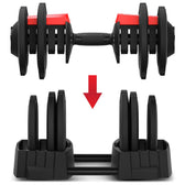 Cortex Revolock V2 80kg Adjustable Dumbbell & Barbell Set (40kg Pair) with Stand
