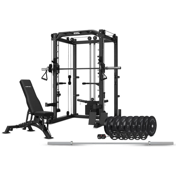 CORTEX SM-20 (Set E) 6-in-1 Power Rack with Smith & Cable Machine + BN ...