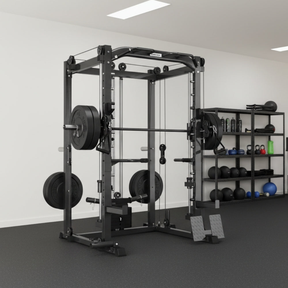 CORTEX SM-20 6-in-1 Power Rack with Smith & Cable Machine