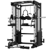 CORTEX SM-25 6-In-1 Power Rack With Smith & Cable Machine Package (Set C) with BN9 Bench + 100kg Olympic Weight Plate & Barbell Package