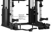 CORTEX SM-25 6-In-1 Power Rack With Smith & Cable Machine Package (Set C) with BN9 Bench + 100kg Olympic Weight Plate & Barbell Package