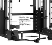 CORTEX SM-25 6-In-1 Power Rack with Smith & Cable Machine Package (Set H) with 48kg Revolock V2 Adjustable Dumbbells + 100kg Tri-Grip V2 Weight Plate & Barbell Package