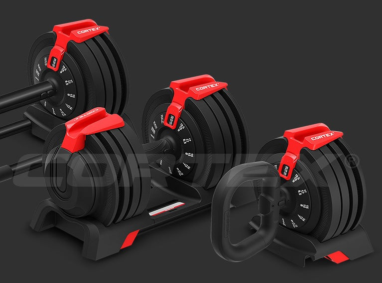 CORTEX SM-25 6-In-1 Power Rack with Smith & Cable Machine Package (Set H) with 48kg Revolock V2 Adjustable Dumbbells + 100kg Tri-Grip V2 Weight Plate & Barbell Package