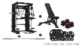 CORTEX SM-26 6-In-1 Power Rack with Dual Stack Smith & Cable Machine Package (Set D) + 48kg Revolock V2 Adjustable Dumbbells + 100kg Tri-Grip V2 Plate & Barbell Package