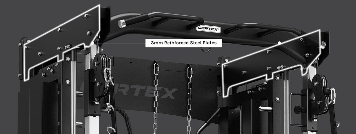 CORTEX SM-26 6-In-1 Power Rack with Dual Stack Smith & Cable Machine Package (Set D) + 48kg Revolock V2 Adjustable Dumbbells + 100kg Tri-Grip V2 Plate & Barbell Package