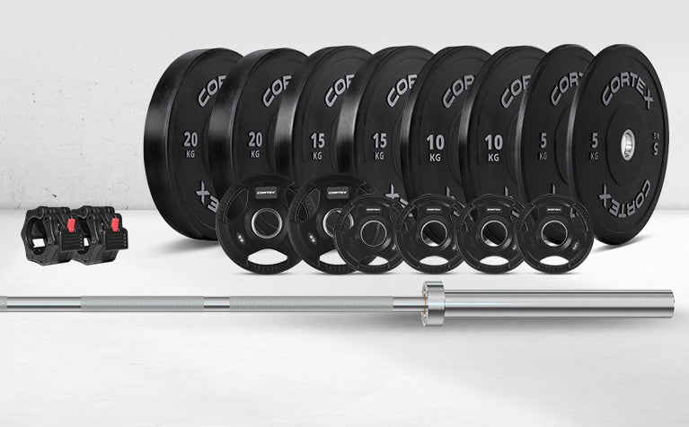 CORTEX SM-26 6-In-1 Power Rack with Dual Stack Smith & Cable Machine Package (Set E) + 48kg Revolock V2 Adjustable Dumbbells + 130kg Pro Bumper Plate & Barbell Package