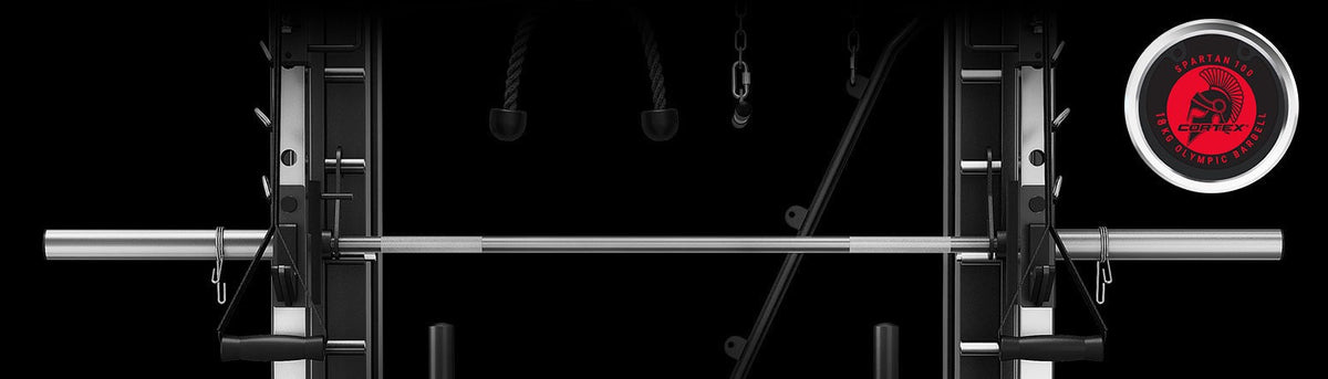 CORTEX SM-26 6-In-1 Power Rack with Dual Stack Smith & Cable Machine Ultimate Package (Set F) + 48kg Revolock V2 Adjustable Dumbbells + 130kg Pro Bumper Plate & Barbell Package