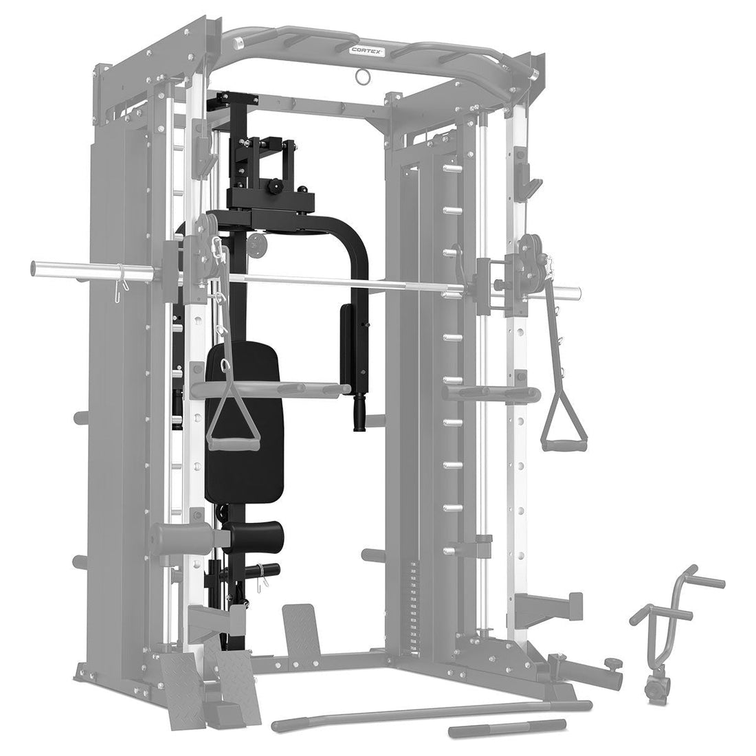 CORTEX SM-26 6-In-1 Power Rack with Dual Stack Smith & Cable Machine Ultimate Package (Set F) + 48kg Revolock V2 Adjustable Dumbbells + 130kg Pro Bumper Plate & Barbell Package