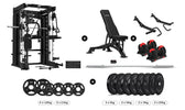 CORTEX SM-26 6-In-1 Power Rack with Dual Stack Smith & Cable Machine Ultimate Package (Set F) + 48kg Revolock V2 Adjustable Dumbbells + 130kg Pro Bumper Plate & Barbell Package
