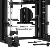 CORTEX SM-26 6-In-1 Power Rack with Dual Stack Smith & Cable Machine Ultimate Package (Set F) + 48kg Revolock V2 Adjustable Dumbbells + 130kg Pro Bumper Plate & Barbell Package