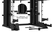 CORTEX SM-26 6-In-1 Power Rack with Dual Stack Smith & Cable Machine Ultimate Package (Set F) + 48kg Revolock V2 Adjustable Dumbbells + 130kg Pro Bumper Plate & Barbell Package