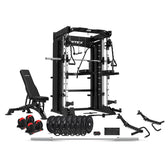 CORTEX SM-26 6-In-1 Power Rack with Dual Stack Smith & Cable Machine Ultimate Package (Set F) + 48kg Revolock V2 Adjustable Dumbbells + 130kg Pro Bumper Plate & Barbell Package