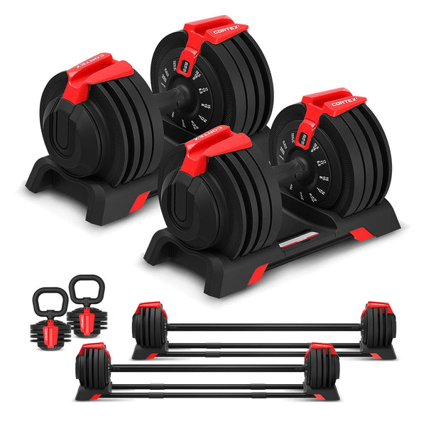 CORTEX SM-26 6-In-1 Power Rack with Dual Stack Smith & Cable Machine U ...