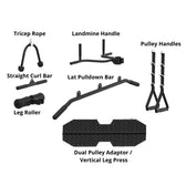 CORTEX SM-25 6-In-1 Power Rack With Smith & Cable Machine Package (Set D) with BN-9 Bench + 130kg Olympic Bumper Weight Plate & Barbell Package