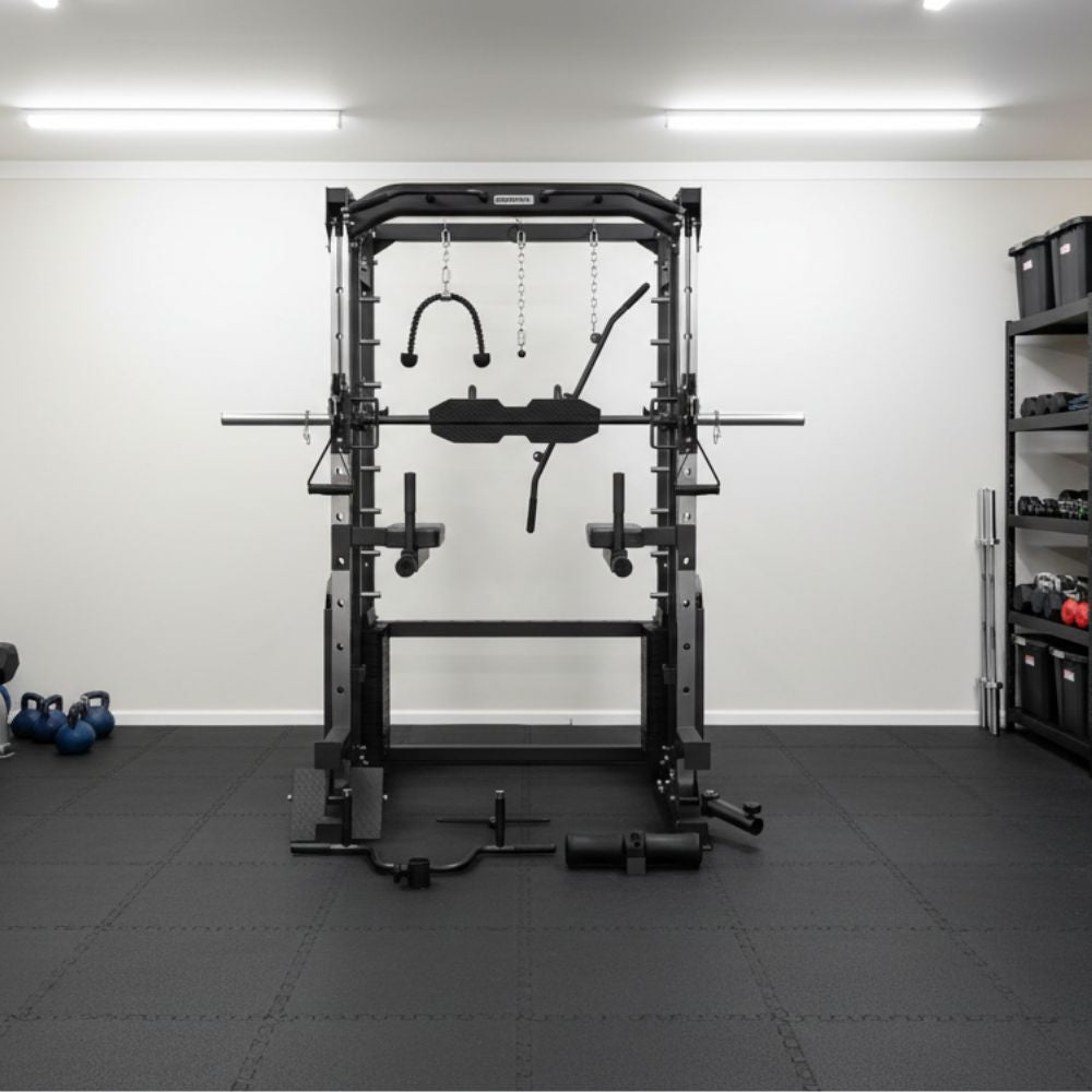 CORTEX SM-25 6-In-1 Power Rack With Smith & Cable Machine