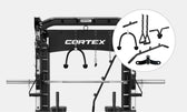CORTEX SM-26 6-In-1 Power Rack with Dual Stack Smith & Cable Machine