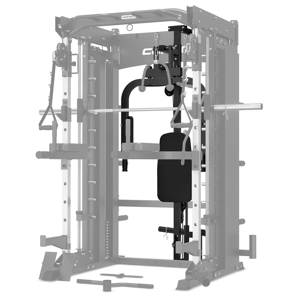 CORTEX SM-26 6-In-1 Power Rack with Dual Stack Smith & Cable Machine