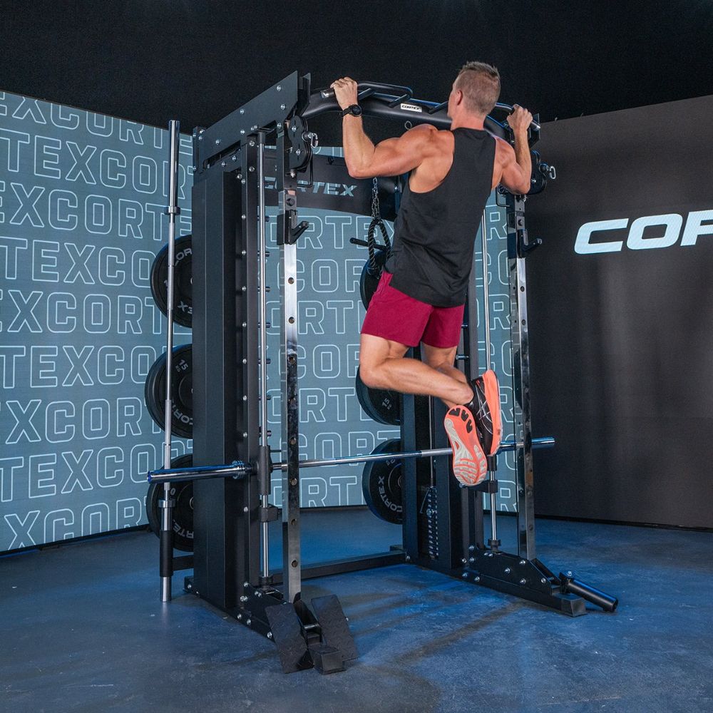 CORTEX SM-26 6-In-1 Power Rack with Dual Stack Smith & Cable Machine