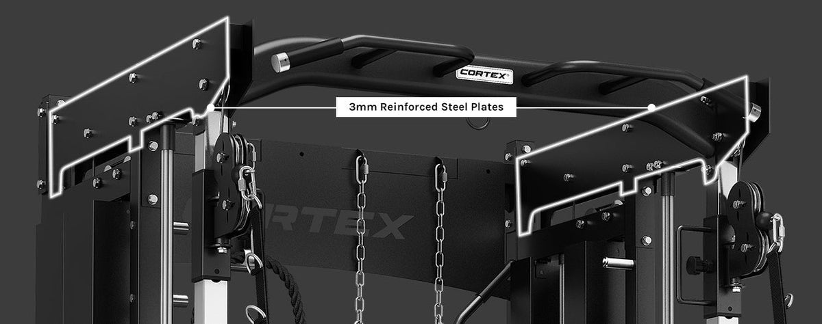 CORTEX SM-26 6-In-1 Power Rack with Dual Stack Smith & Cable Machine