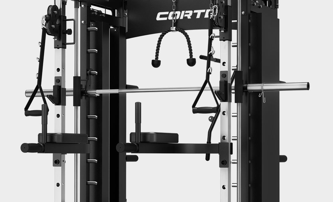 CORTEX SM-26 6-In-1 Power Rack with Dual Stack Smith & Cable Machine