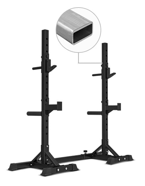 CORTEX SR-10 Portable Squat Rack Package (Set C) with 100kg Olympic Tri-Grip V2 Weight Plates & Barbell Set