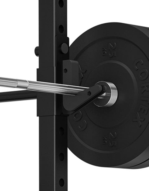 CORTEX SR-10 Portable Squat Rack Package (Set C) with 100kg Olympic Tri-Grip V2 Weight Plates & Barbell Set
