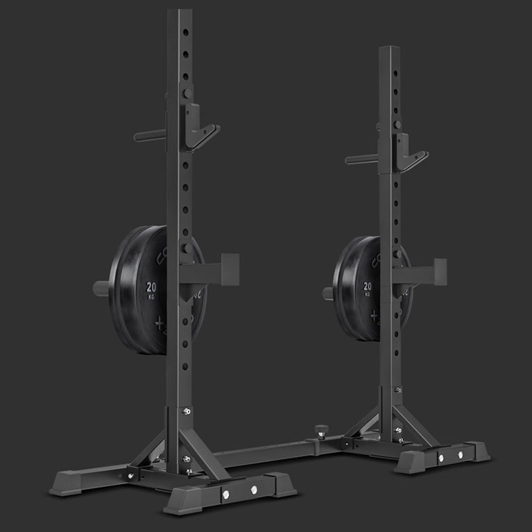CORTEX SR-10 Portable Squat Rack Package (Set C) with 100kg Olympic Tri-Grip V2 Weight Plates & Barbell Set