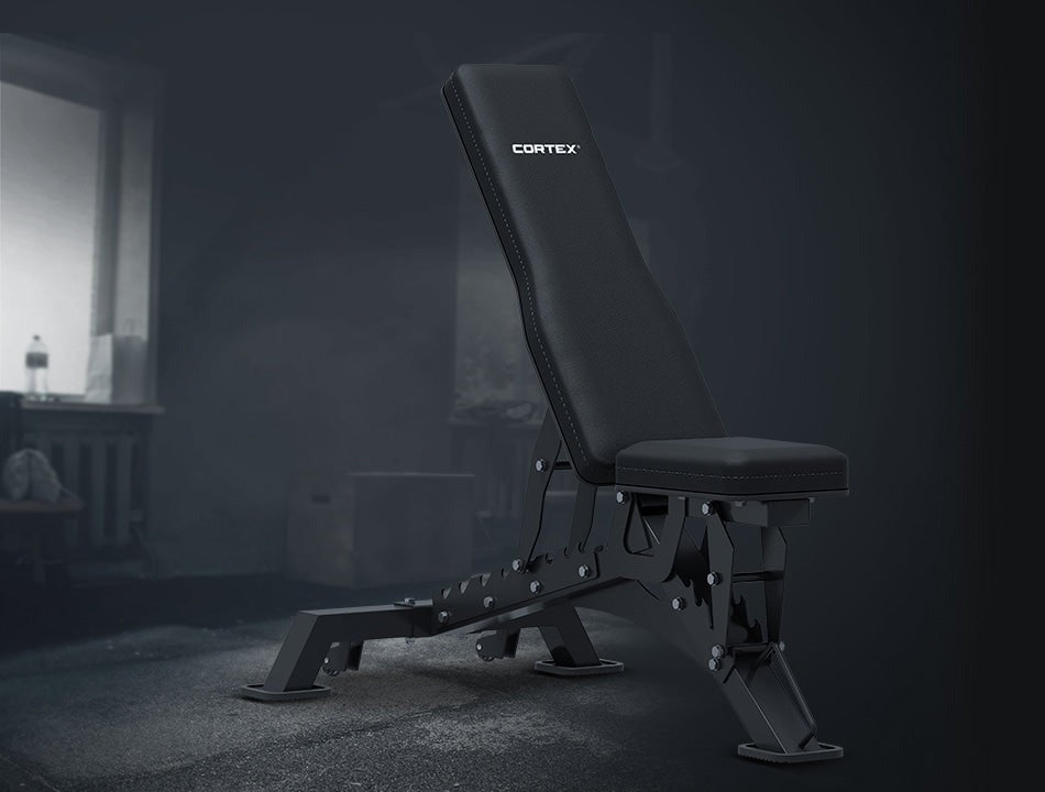 Adjustable black weight bench with durable padding and sturdy frame for fitness enthusiasts