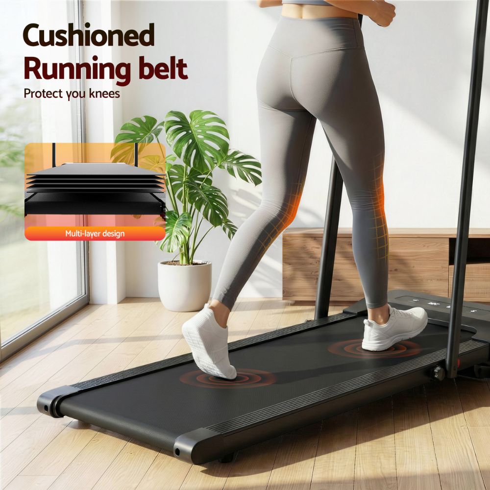 Everfit 380 WalkingPad Treadmill (Black)