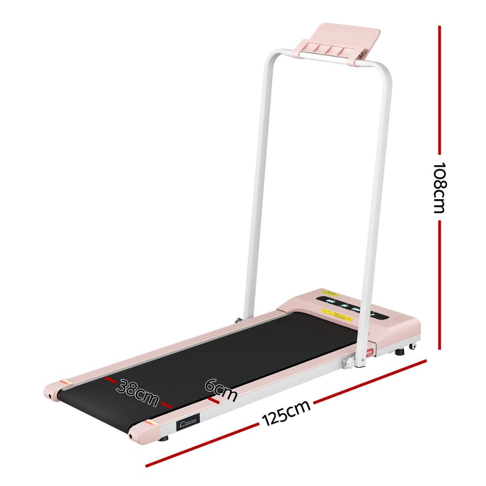 Everfit 380 WalkingPad Treadmill (Pink)