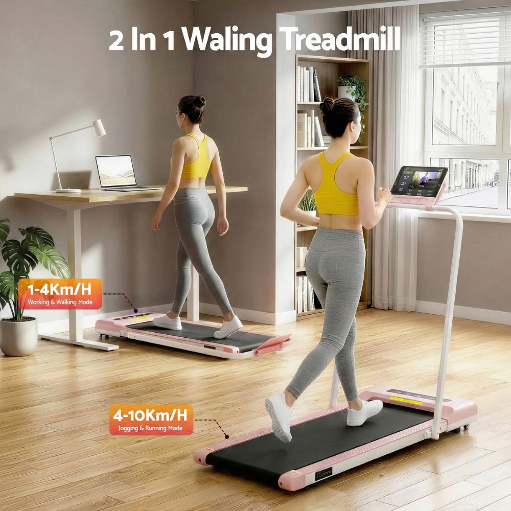 Everfit 380 WalkingPad Treadmill (Pink)