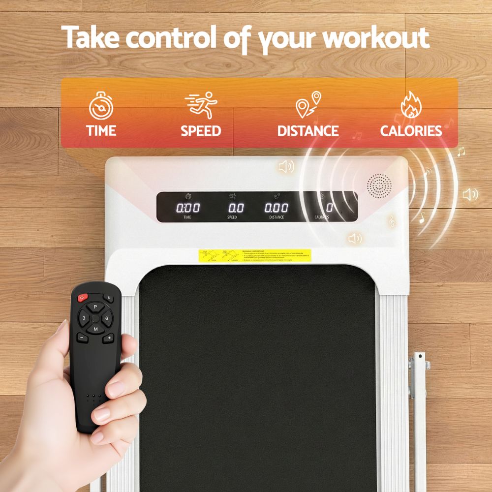 Everfit 380 WalkingPad Treadmill (White)