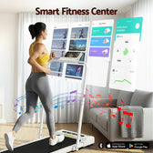 Everfit 380 WalkingPad Treadmill (White)