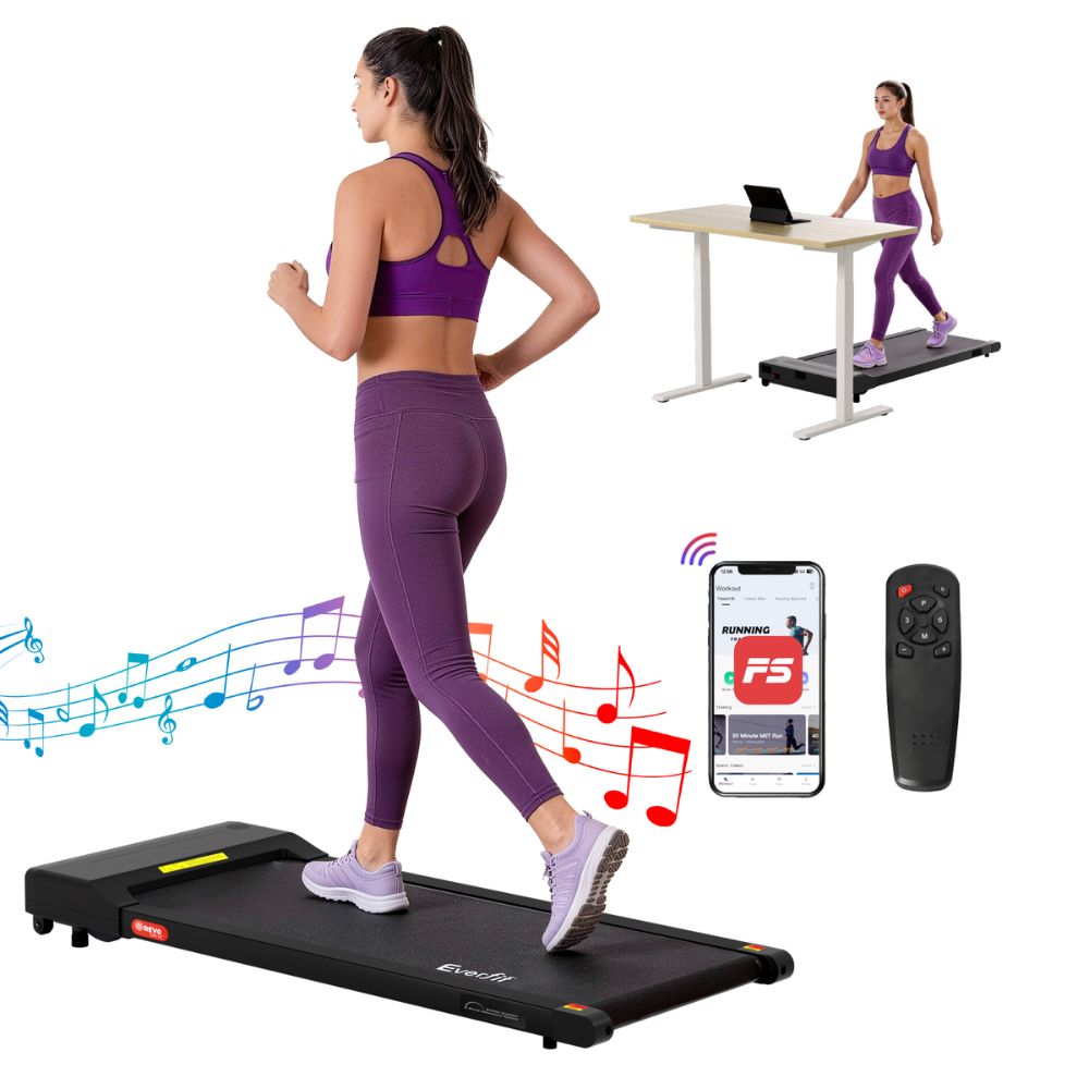 Everfit 400 Walking Pad Treadmill (Black)